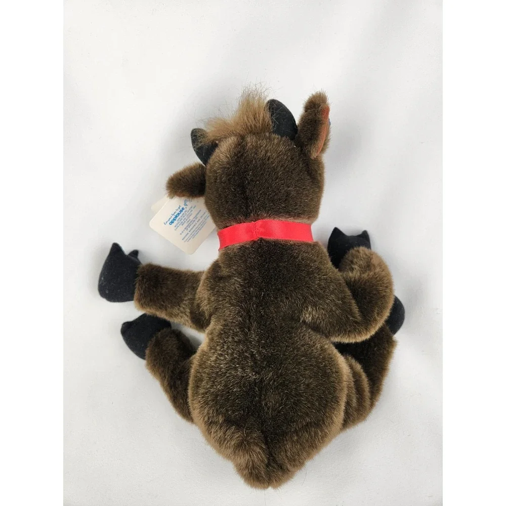Ferdinand Bull Brown Cow Plush Hand Puppet Applause Tag‎ Stuffed Animal Vintage